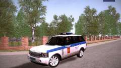 Range Rover Supercharged 2008 Police DEPARTMENT pour GTA San Andreas