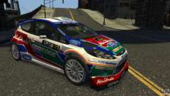 La Ford Fiesta RS WRC белый pour GTA 4