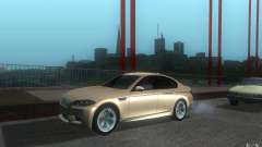 2012 BMW M5 silver pour GTA San Andreas