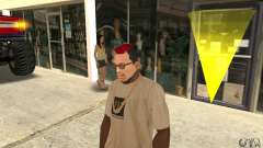 Red Mohawk and Black Stubbles für GTA San Andreas