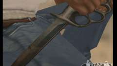 Couteau poing sans chrome pour GTA San Andreas