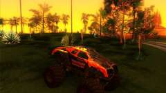 Monster-Truck-Maximale Zerstörung бордовый für GTA San Andreas