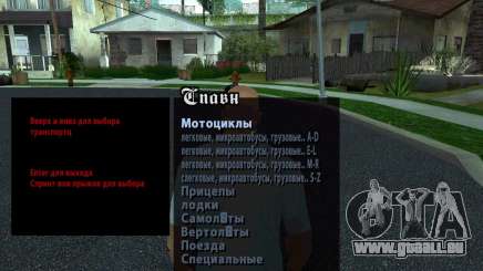 Machines Spavn Rus pour GTA San Andreas