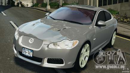 Jaguar XFR 2010 v2.0 silver für GTA 4