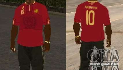 T-Shirt Arshavin für GTA San Andreas