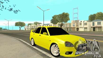 Lada Priora jaune pour GTA San Andreas
