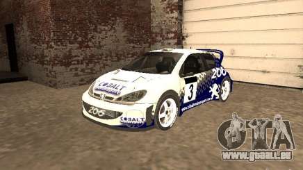 Peugeot 206 WRC von Richard Burns Rally für GTA San Andreas