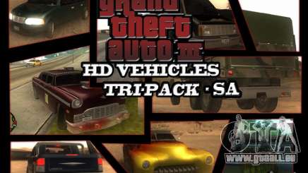 GTA3 HD Vehicles Tri-Pack III v.1.1 für GTA San Andreas