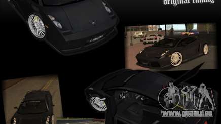 Lamborghini Gallardo чёрный pour GTA San Andreas
