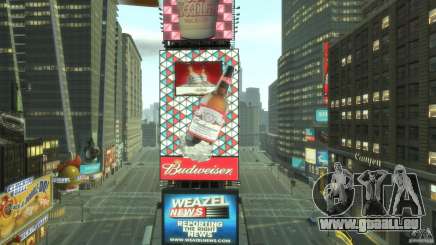 Timesquare Budweiser MOD pour GTA 4