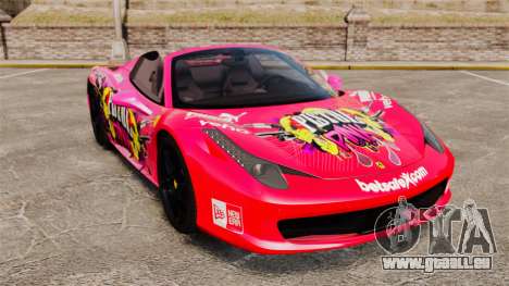 Ferrari 458 Spider Pink Pistol 027 Gumball 3000 pour GTA 4