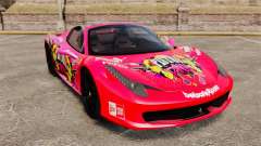 Ferrari 458 Spider Pink Pistol 027 Gumball 3000 für GTA 4