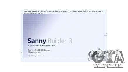 Sanny Builder v3.04 pour GTA San Andreas