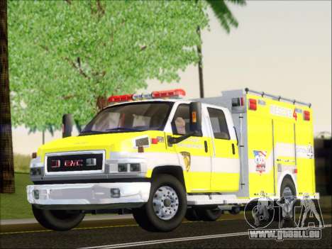 GMC C4500 Topkick BCFD Rescue 4 pour GTA San Andreas