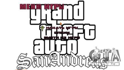 Neues Menü für GTA San Andreas