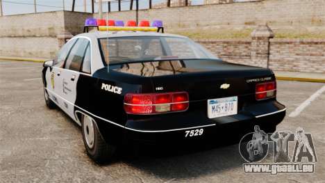 Chevrolet Caprice Police 1991 v2.0 LCPD pour GTA 4