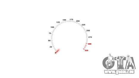 Tachometer 325 km-h für GTA 4