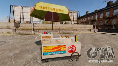 Nouvelles textures de charrettes de Hot-Dog pour GTA 4