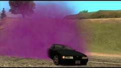 La nouvelle couleur de fumée sous les roues pour GTA San Andreas