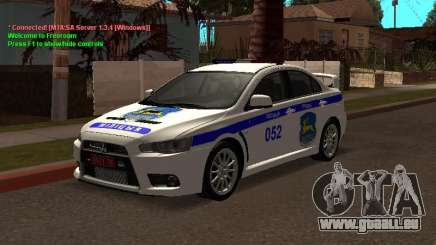 Mitsubishi Lancer X Polizei für GTA San Andreas