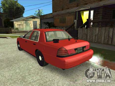 Ford Crown Victoria Unmarked Police pour GTA San Andreas