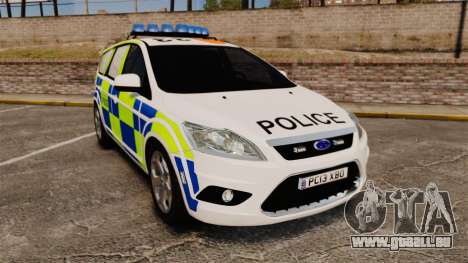 Ford Focus Estate 2009 Police England [ELS] pour GTA 4