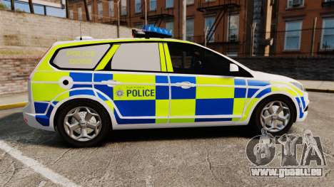 Ford Focus Estate 2009 Police England [ELS] pour GTA 4