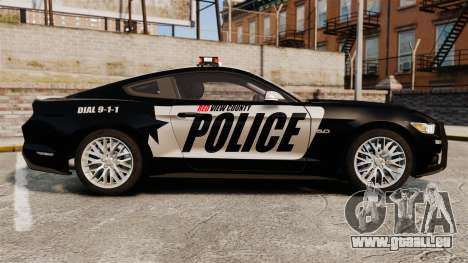 Ford Mustang GT 2015 Police pour GTA 4