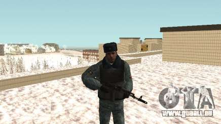 Les OMON les policiers anti-émeute en hiver uniforme pour GTA San Andreas