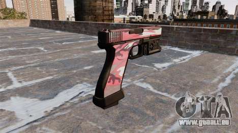 Pistolet Glock 20 Urbaines Rouge pour GTA 4