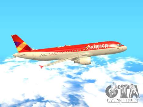 Airbus A320 Avianca Columbia für GTA San Andreas