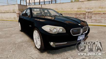 BMW M5 F10 2012 Unmarked Police [ELS] pour GTA 4