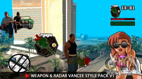 Arme & Radar VanCee Style Pack v1 pour GTA San Andreas