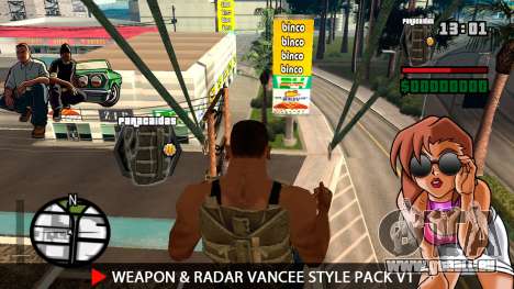 Waffe & Radar VanCee Style Pack v1 für GTA San Andreas