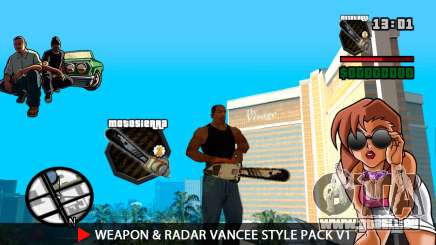 Waffe & Radar VanCee Style Pack v1 für GTA San Andreas