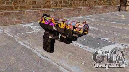 Pistolet FN Cinq à sept LAM Graffitis pour GTA 4