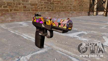 Pistolet FN Cinq à sept Graffitis pour GTA 4