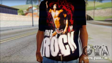 WWE The Rock T-Shirt für GTA San Andreas