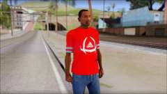 T-Shirt Adidas Red für GTA San Andreas