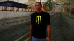 Monster Energy Shirt Black pour GTA San Andreas