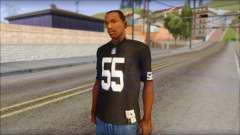 Oakland Raiders 55 McClain Black T-Shirt für GTA San Andreas