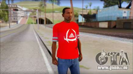 T-Shirt Adidas Red für GTA San Andreas
