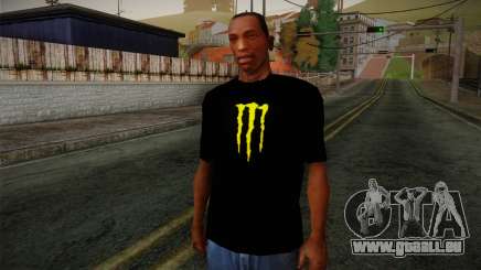 Monster Energy Shirt Black für GTA San Andreas