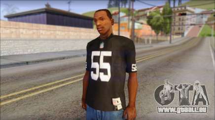 Oakland Raiders 55 McClain Black T-Shirt pour GTA San Andreas