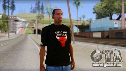 Chicago Bulls Black T-Shirt pour GTA San Andreas