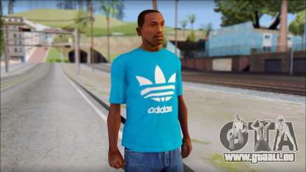 Blue Adidas Shirt pour GTA San Andreas