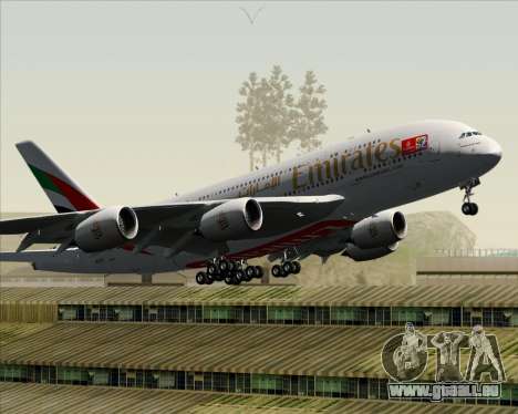 Airbus A380-841 Emirates für GTA San Andreas