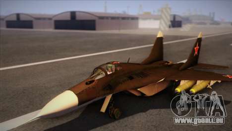 MIG 29 Russian Air Force From Ace Combat pour GTA San Andreas