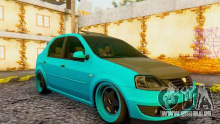 Dacia Logan Pearl Blue für GTA San Andreas
