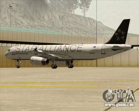 Airbus A321-200 Air New Zealand (Star Alliance) für GTA San Andreas